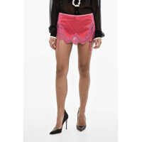 Fuste scurte Macrame' Lace Two-Tone Miniskirt Femei