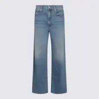 Blugi Mother Light Blue Cotton Denim Jeans Femei