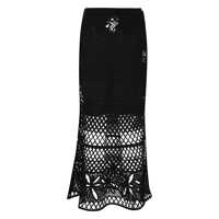 Imbracaminte Dama pagina 293 - Fuste Pinko Pinko Crespo Crochet Knit Skirt Black Femei (BM 17995896) - B-mall.ro