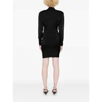 Imbracaminte Victoria Beckham Dama - Rochii Victoria Beckham Victoria Beckham Long Sleeve Ruched Mini Dress Black Femei (BM 17995995) - B-mall.ro