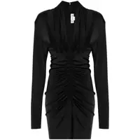 Rochii Victoria Beckham 'Long Sleeve Ruched Mini' Dress Femei