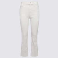 Blugi Mother White Cotton Denim Jeans Femei