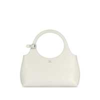 Genti de mana Courrèges White Leather Top Handle Bag Femei
