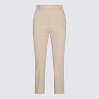 Pantaloni casual Incotex Beige Cotton Pants Femei