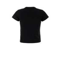 Tricouri Alexander Wang Dama - Tricouri Alexander Wang Alexander Wang Logo Sleeves T-Shirt Black Femei (BM 17996412) - B-mall.ro