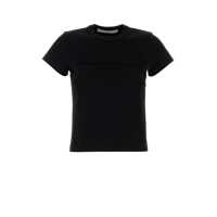 Tricouri Alexander Wang Logo Sleeves T-Shirt Femei