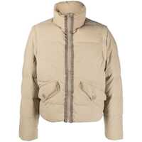 Geci de iarna Ten C Beige Cotton Blend Austral Down Jacket Barbati