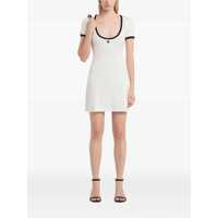Rochii COURRÈGES Dama - Rochii COURRGES Courrges White Cotton Mini Dress HERITAGE WHITE/BLACK Femei (BM 17996661) - B-mall.ro
