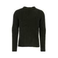 Pulovere Ten C Dark Green Wool Blend Sweater Barbati