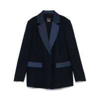 Sacouri Marina Rinaldi Single-Breasted Blazer 'Mandare' Blue Femei