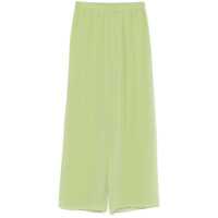 Pantaloni casual Marina Rinaldi Flared Trousers 'Getto' Green Femei