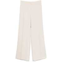 Pantaloni casual Marina Rinaldi Wide-Leg Trousers 'Calabra' Beige Femei