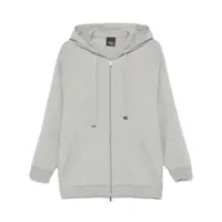 Bluze de trening Marina Rinaldi 'Cinema' Hoodie In Grey Cotton Femei