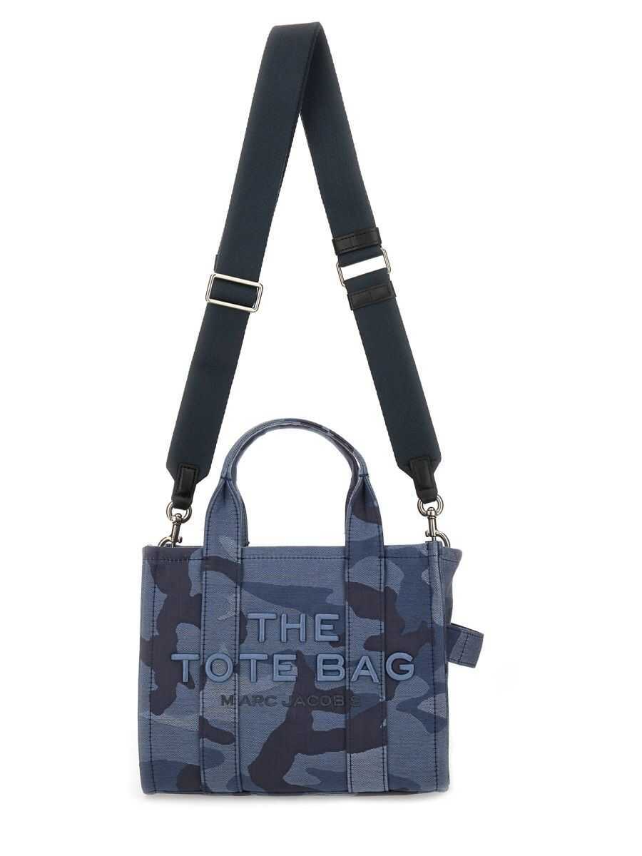 Genti de mana Marc Jacobs Marc Jacobs The Camo Jacquard Small Tote Handbag BLUE Femei (BM 17997465) 4