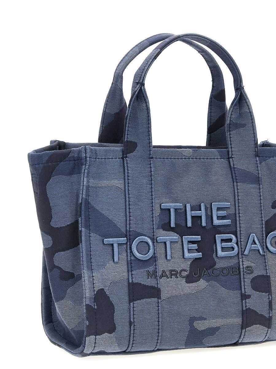 Genti de mana Marc Jacobs Marc Jacobs The Camo Jacquard Small Tote Handbag BLUE Femei (BM 17997465) 6