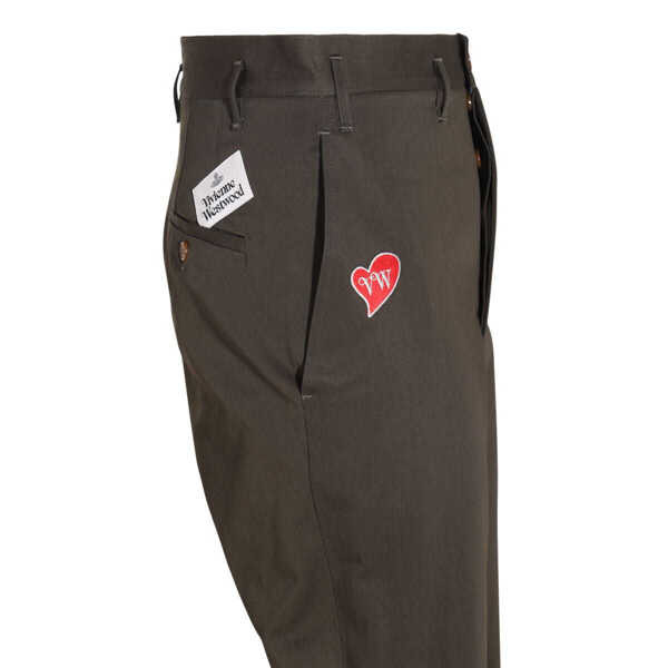 Pantaloni Vivienne Westwood Vivienne Westwood Green Cotton Trousers GREEN Barbati (BM 17997570) 3