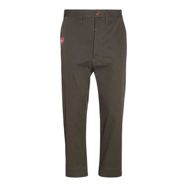 Pantaloni Vivienne Westwood Vivienne Westwood Green Cotton Trousers GREEN Barbati (BM 17997570) 1