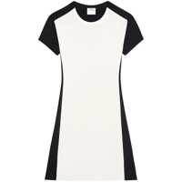 Rochii Courrèges White And Black Cotton Dress Femei