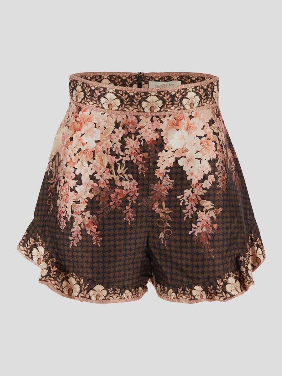 Pantaloni casual ZIMMERMANN Zimmermann Shorts Black Femei (BM 17997753) 1