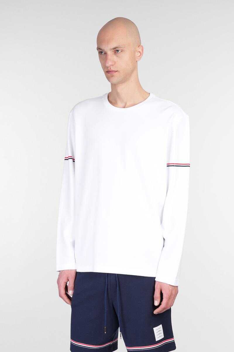 Tricouri Thom Browne Thom Browne T-Shirt WHITE Barbati (BM 17997885) 4