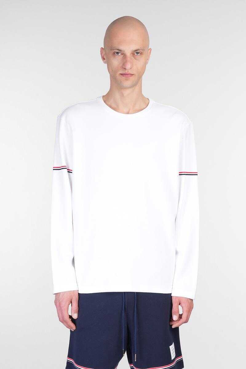 Tricouri Thom Browne Thom Browne T-Shirt WHITE Barbati (BM 17997885) 1