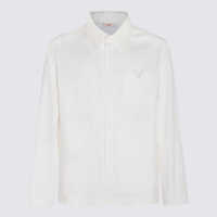 Camasi Valentino Garavani White Cotton Blend Shirt Barbati