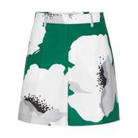 Pantaloni Valentino Garavani Green Cotton Shorts Barbati