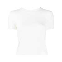 Tricouri Alexander Wang White Cotton T-Shirt Femei