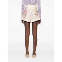 Pantaloni casual ZIMMERMANN Dama - Pantaloni casual ZIMMERMANN Zimmermann Shorts IVORY TROPICAL Femei (BM 17998791) - B-mall.ro