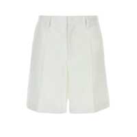 Pantaloni Valentino Garavani White Wool Bermuda Shorts Barbati