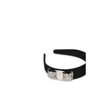 Accesorii Salvatore Ferragamo Dama - Accesorii Salvatore Ferragamo Salvatore Ferragamo Black Cotton Hair Accessories NERO/CRYSTAL Femei (BM 17998935) - B-mall.ro