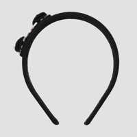 Accesorii Salvatore Ferragamo Black Cotton Hair Accessories Femei
