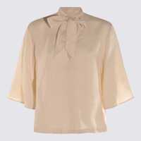 Camasi Glanshirt Light Pink Linen Shirt Femei