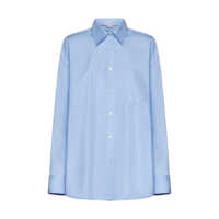 Camasi Stella McCartney Sky Blue Cotton Shirt Femei