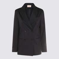 Geci Montedoro Montedoro Black Linen Casual Jacket Femei
