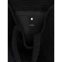 Genti de mana Saint Laurent Dama - Genti de mana Saint Laurent Saint Laurent Rafia Tote Bag Black Femei (BM 18000837) - B-mall.ro