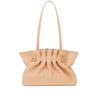 Genti de mana Salvatore Ferragamo Light Pink Piercing S Leather Top Handle Bag Femei