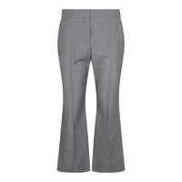Pantaloni casual Alexander McQueen Grey Wool Pants Femei