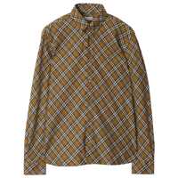 Camasi Burberry Brown Cotton Shirt Barbati