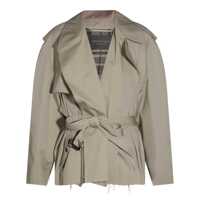 Paltoane Balenciaga Beige Cotton Trench Coat Femei