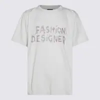 Tricouri Balenciaga White Cotton T-Shirt Femei