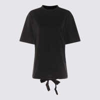 Tricouri Balenciaga Black Cotton T-Shirt Femei