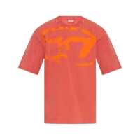 Tricouri Diesel Red Cotton T-Shirt Barbati
