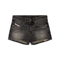 Pantaloni casual Diesel Black Cotton Shorts Femei