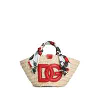 Genti de mana Dolce & Gabbana Beige Raffia Totes Femei