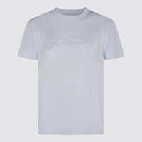 Tricouri Givenchy Ligth Blue Cotton 4G Stars T-Shirt Femei