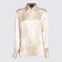Camasi Tom Ford Beige Silk Shirt Femei