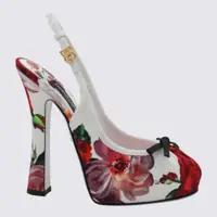 Pantofi cu toc Dolce & Gabbana White And Multicolor Pumps Femei