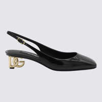 Pantofi cu toc Dolce & Gabbana Black Leather Pumps Femei