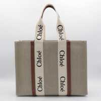 Genti de mana Chloe Dama - Genti de mana Chloe Chlo White And Brown Woody Totes WHITE - BROWN 1 Femei (BM 18005313) - B-mall.ro